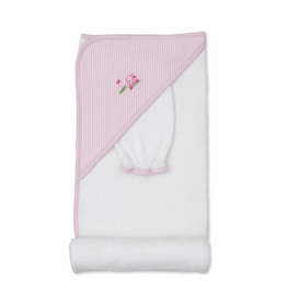 Kissy Kissy Golf Championship Hooded Towel w/ Mitt Pink
