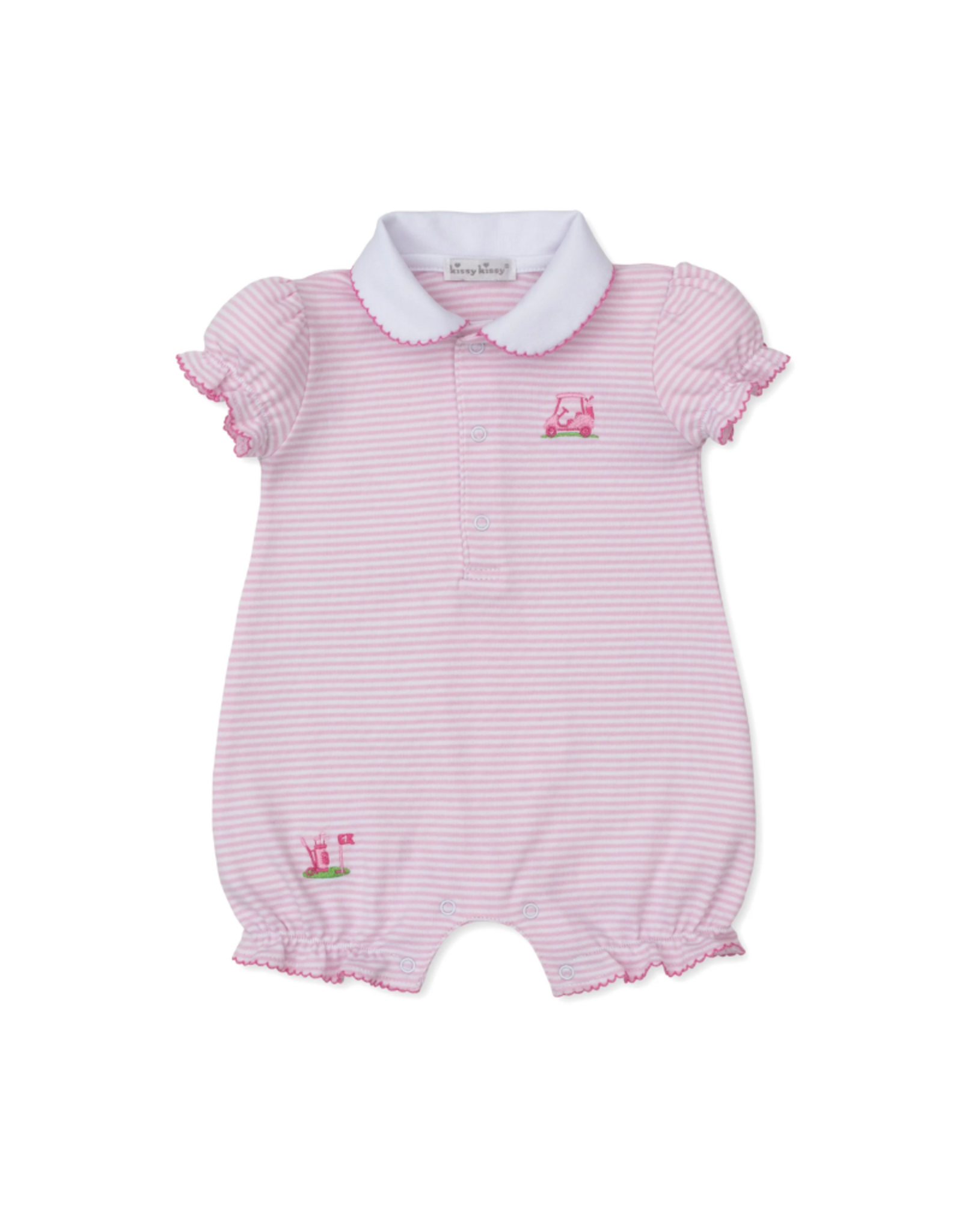 Kissy Kissy Golf Championship Playsuit Pink Stripe