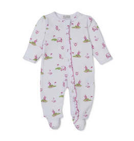 Kissy Kissy Golf Championship Zipper Footie Pink