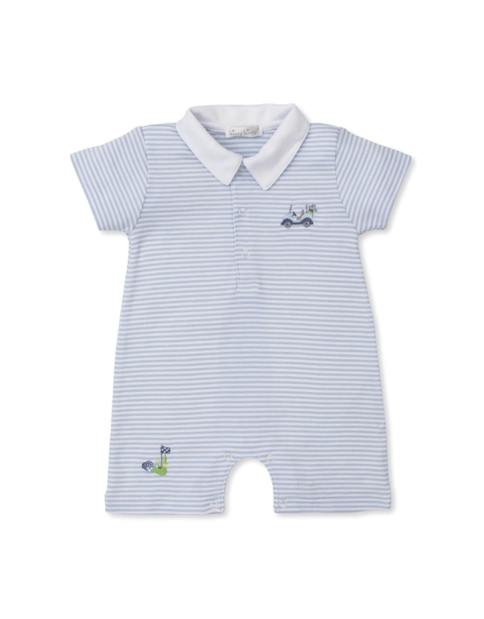 Kissy Kissy Golf Championship Playsuit Blue Stripe