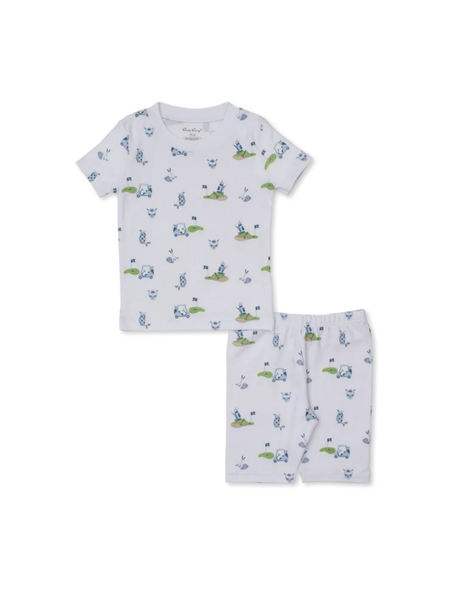 Kissy Kissy Golf Championship Short PJ Set Blue