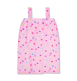Iscream Heart Confetti Plush Spa Wrap