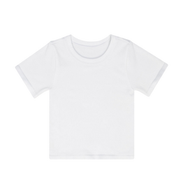 Iscream White Ribbed Short Sleeve Shirt