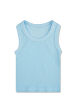 Iscream Light Blue Smocked Racerback Tank Top