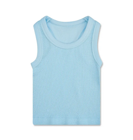 Iscream Light Blue Smocked Racerback Tank Top