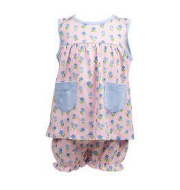 The Proper Peony Gardenia Pima Bloomer Set *PRESALE*