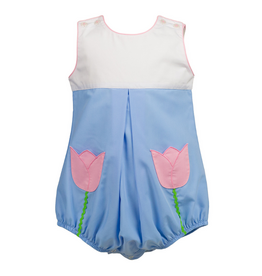 The Proper Peony Maude Blue Flower Girl Bubble