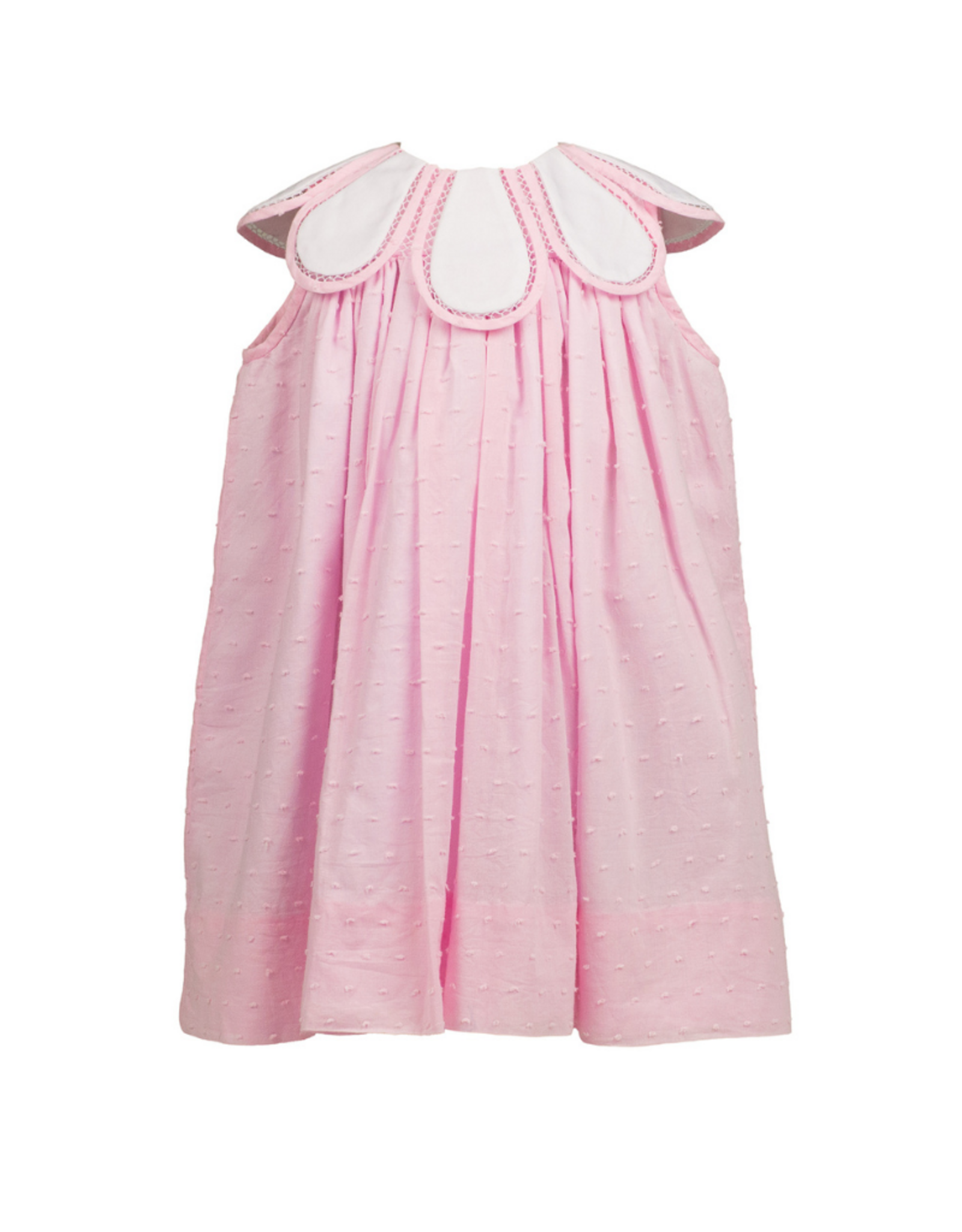 The Proper Peony Pink Swiss Dot Tulip Dress