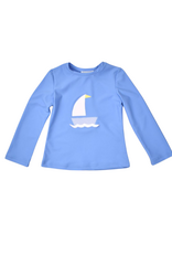 Funtasia Too Blue Rash Guard, Sailboat