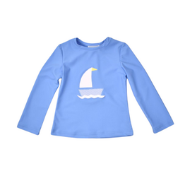 Funtasia Too Blue Rash Guard, Sailboat
