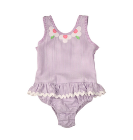 Funtasia Too One Piece Swim Suit, Lavender Flowers