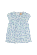 The Beaufort Bonnet Company Ramona SS Ruffle Dress, Handful of Hydrangeas