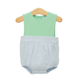 Trotter Street Kids Thomas Bubble, Light Blue Stripe/Mint