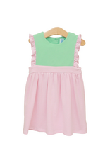 Trotter Street Kids Frances Dress, Light Pink Stripe/Mint