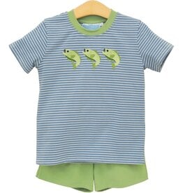 Trotter Street Kids Hooked On A Fishing Short Set