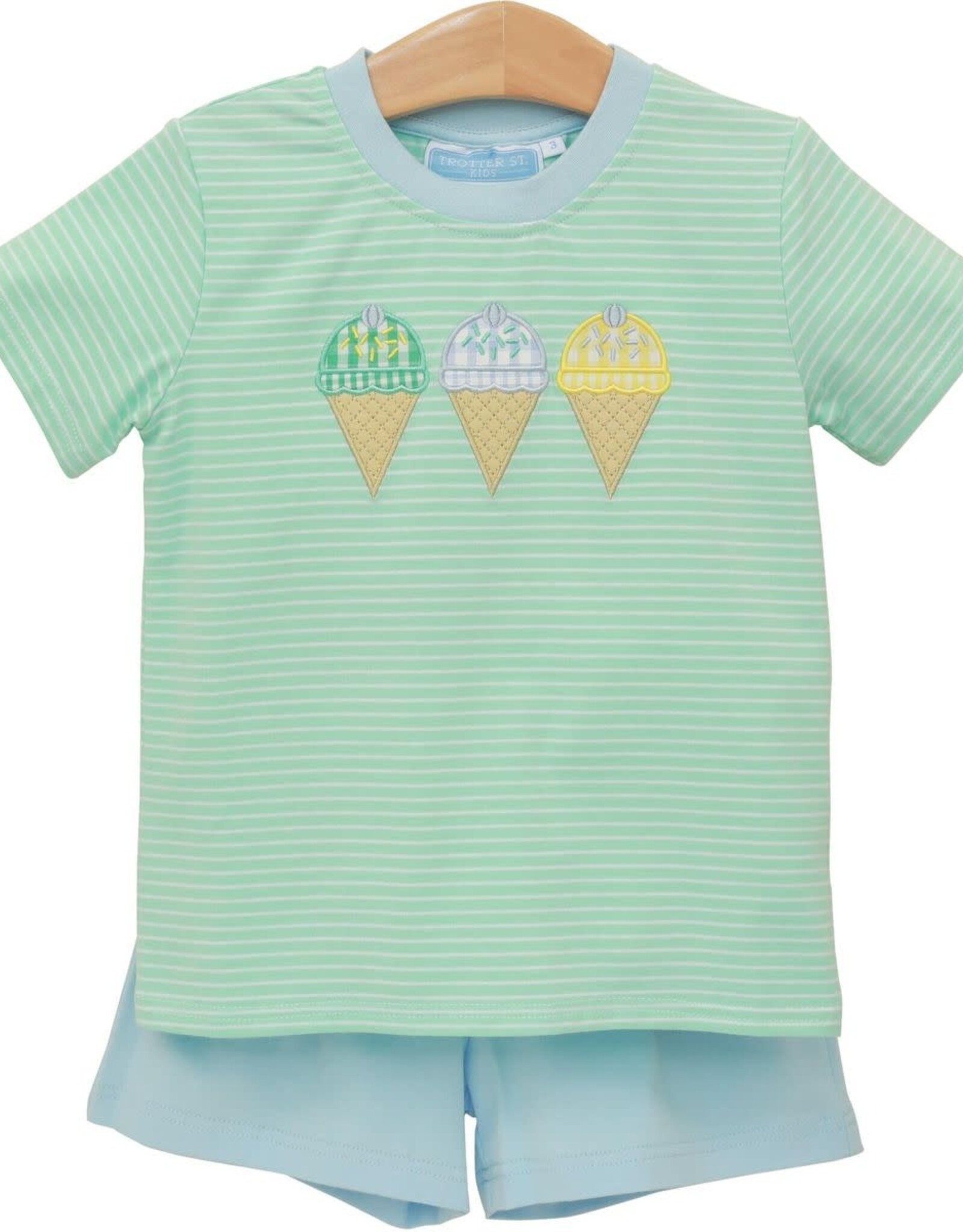Trotter Street Kids Triple Scoop Short Set