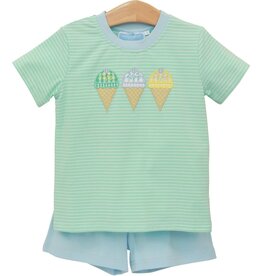 Trotter Street Kids Triple Scoop Short Set