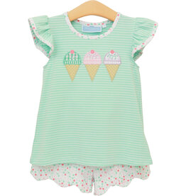 Trotter Street Kids Triple Scoop Flutter Short Set