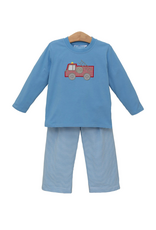 Trotter Street Kids Fire Truck Pants Set