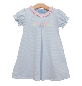 Trotter Street Kids Magical Stripe Pleat Dress