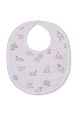 Kissy Kissy Safari Party Print Burp Cloth Pink