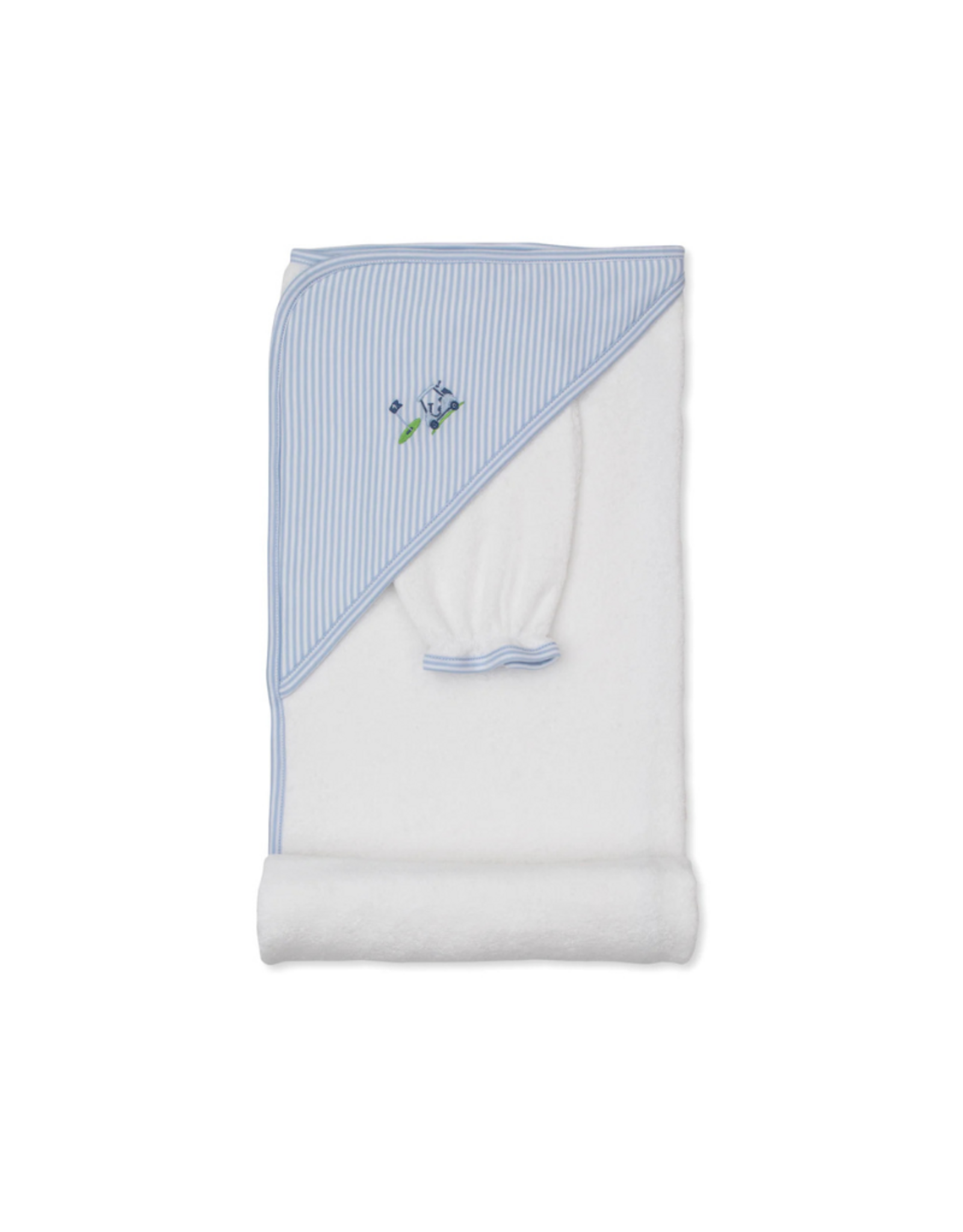 Kissy Kissy Golf Championship Hooded Towel w/ Mitt Blue