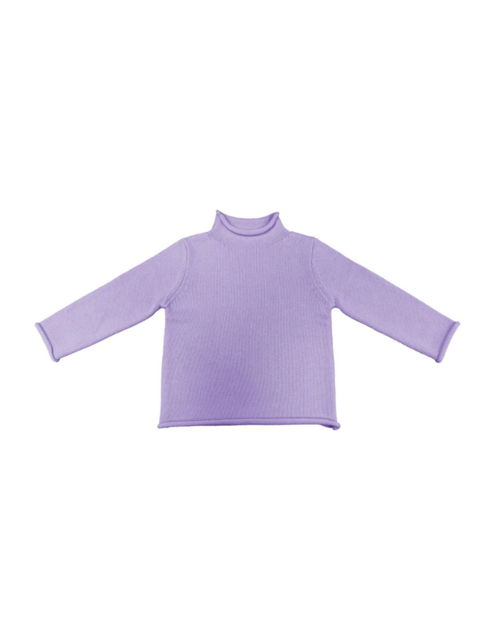 A Soft Idea Lavender Roll Neck Sweater