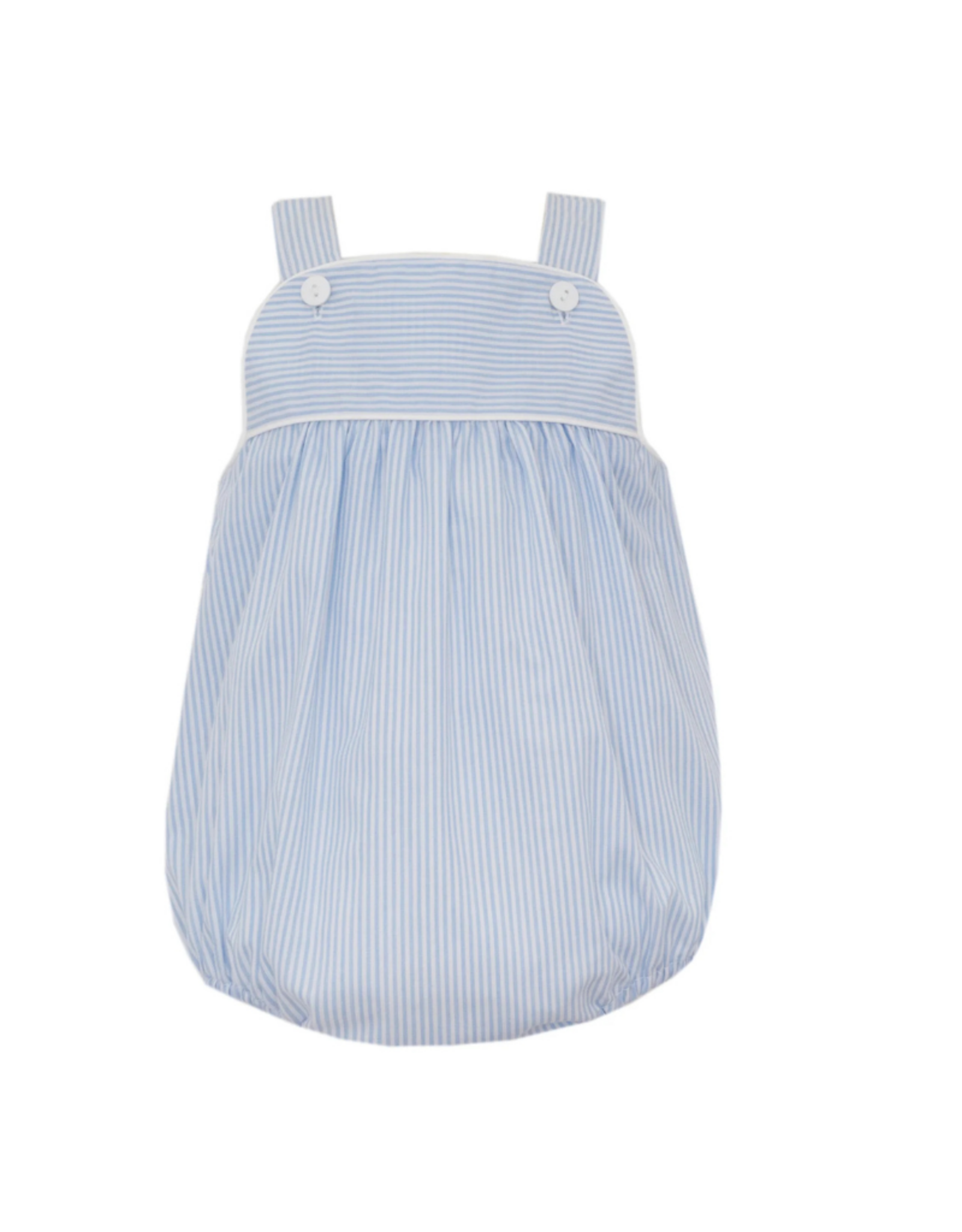 Petit Bebe Lt Blue Stripe Boy Strap Bubble