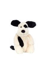 Jelly Cat Bashful Black and Cream Puppy Medium