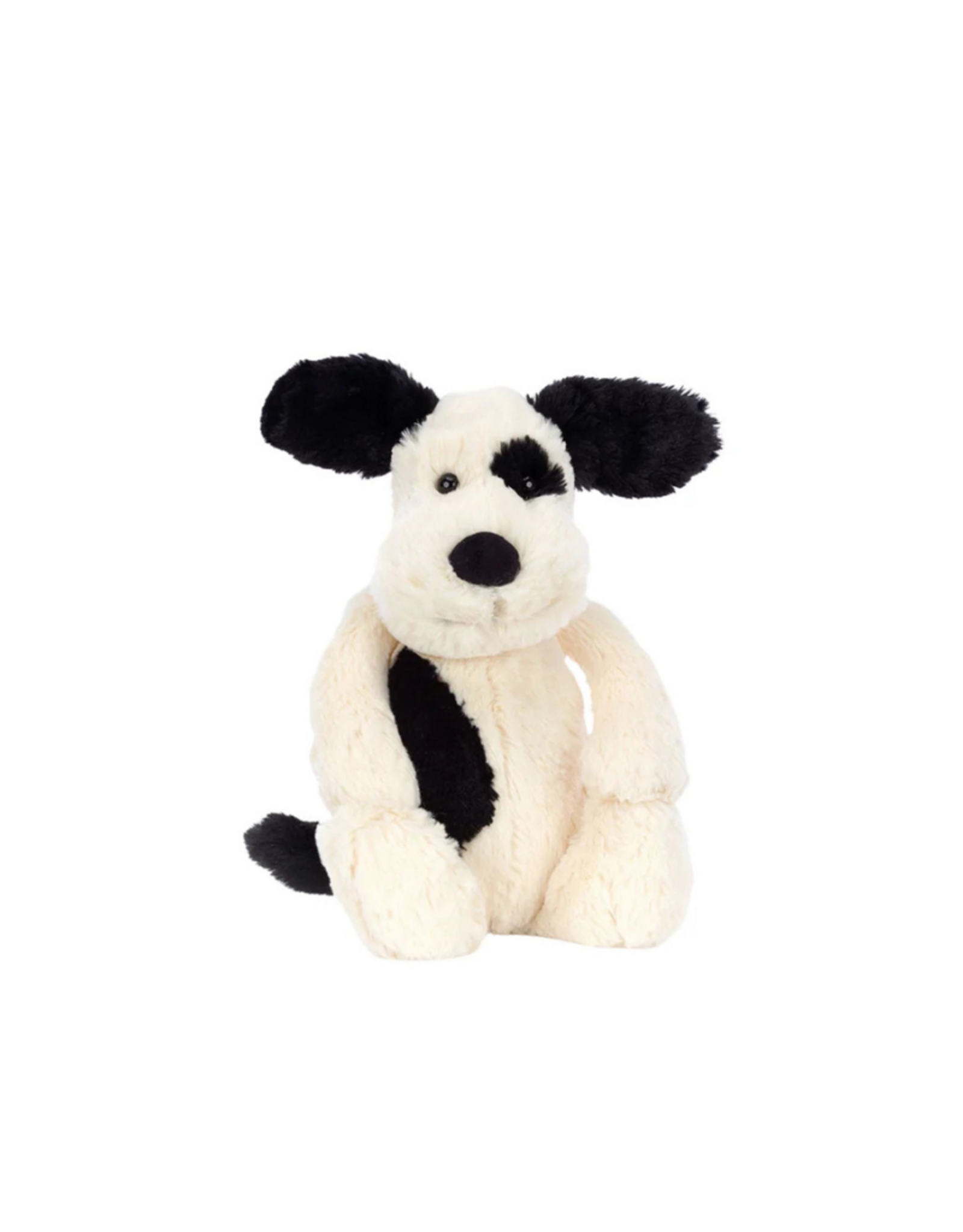 Jelly Cat Bashful Black and Cream Puppy Medium