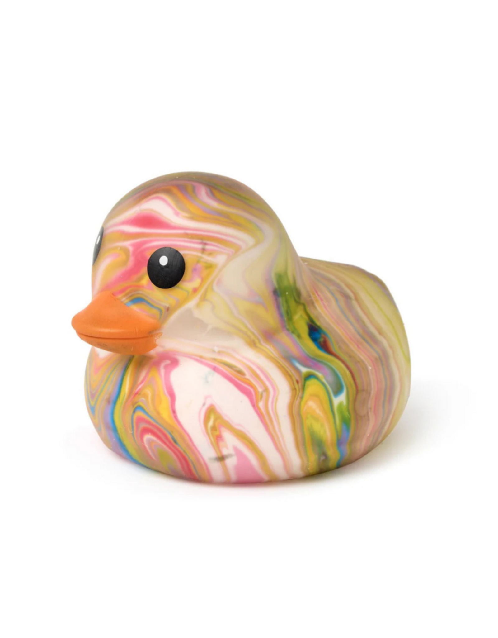 Two's Company Jumbo Squishy Yellow Marbled Duckie