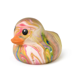 Two's Company Jumbo Squishy Yellow Marbled Duckie