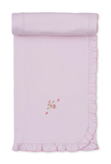 Kissy Kissy Victorian Roses Blanket w/ Hand Emb