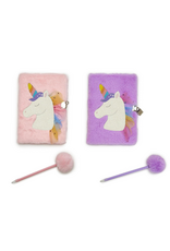 Two's Company Glitter Unicorn Journal w/ Lock and Pen