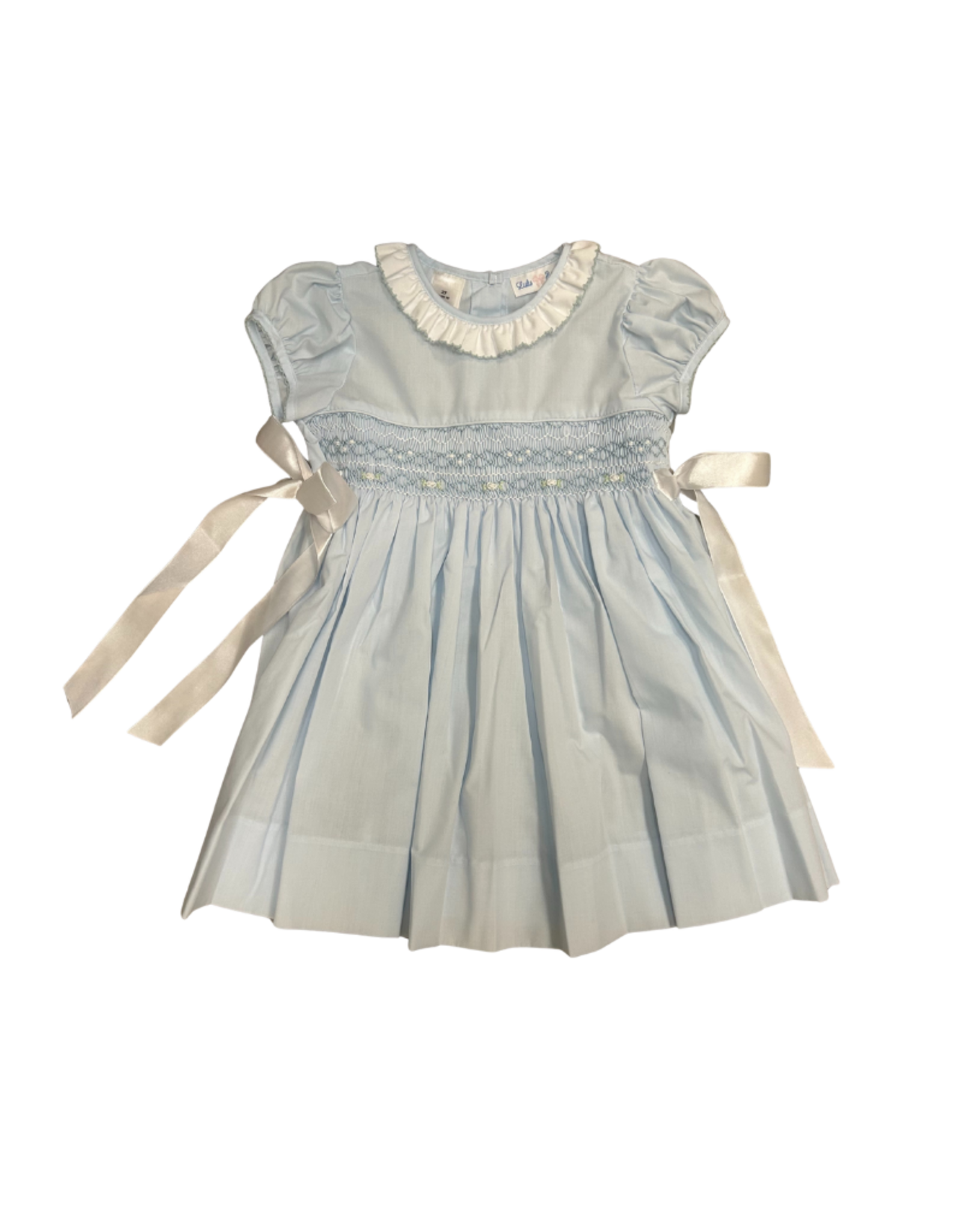 Lulu Bebe LLC Light Blue Smocked Waist Rosie Dress