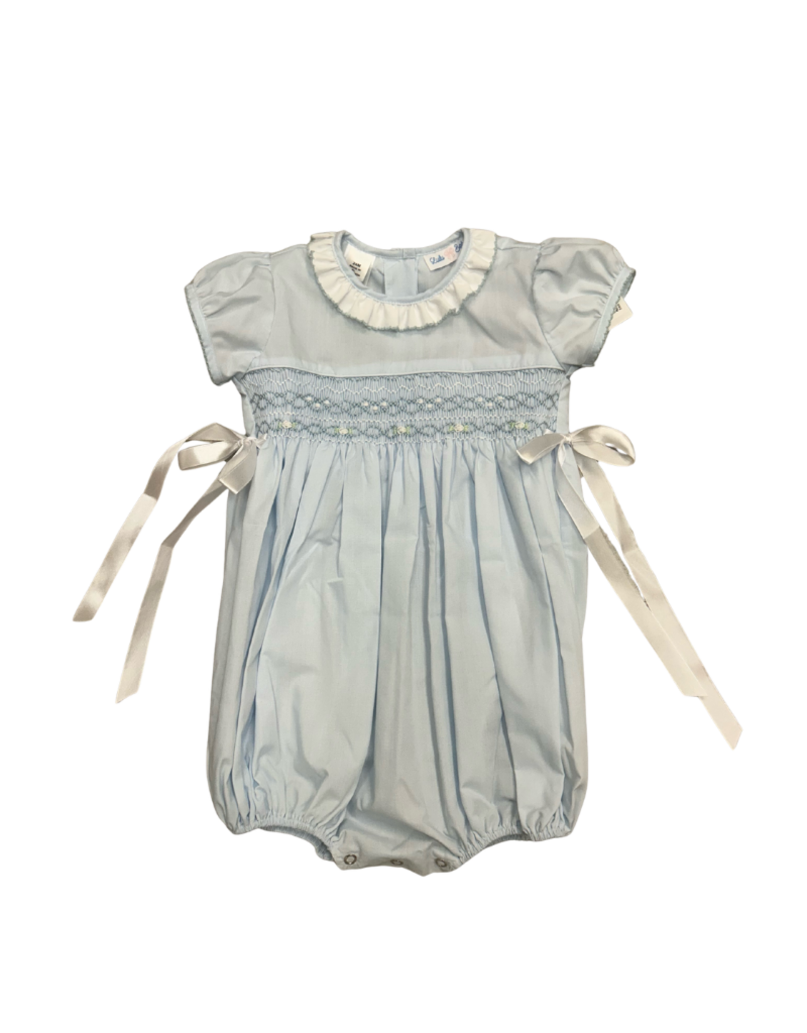 Lulu Bebe LLC Light Blue Smocked Waist Rosie Bubble