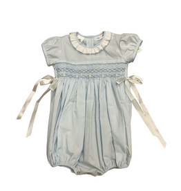 Lulu Bebe LLC Light Blue Smocked Waist Rosie Bubble