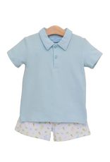 Trotter Street Kids Cottontail Polo Short Set