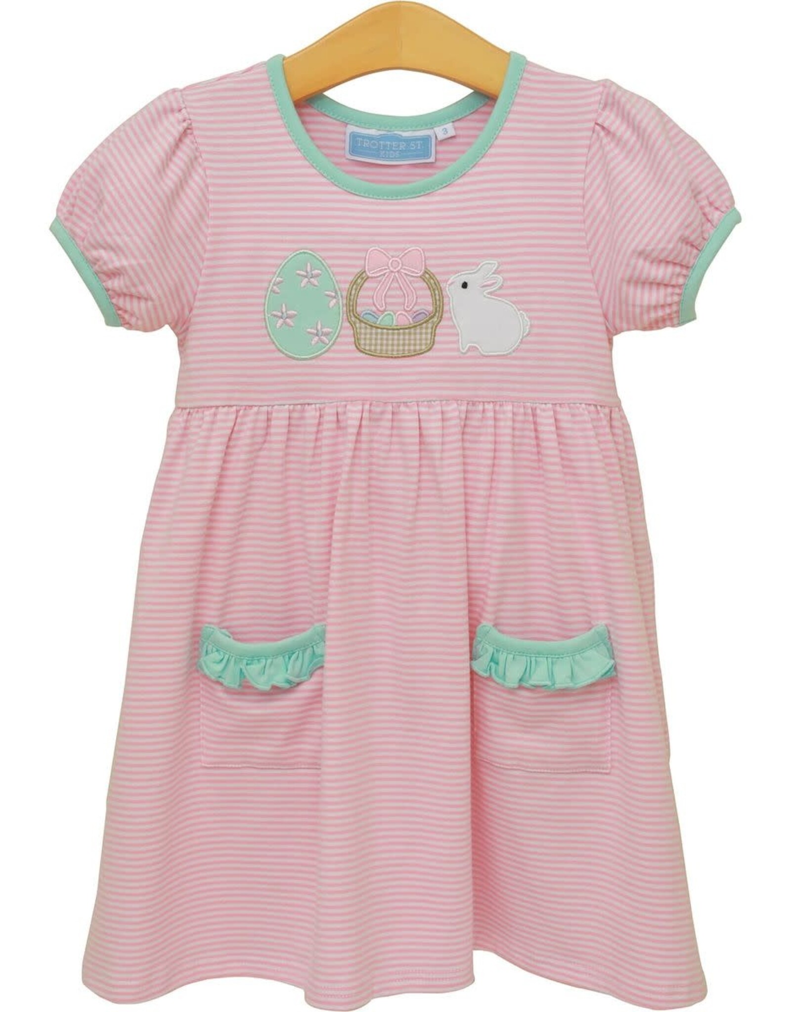 Trotter Street Kids Bunnies & Baskets Dress