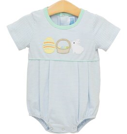 Trotter Street Kids Bunnies & Baskets Bubble, Blue