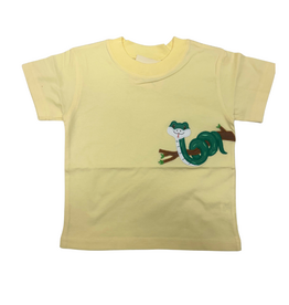Luigi Yellow Shirt with Snake Applique