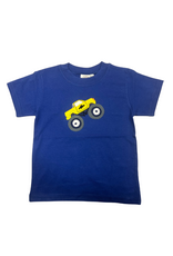 Luigi Royal Blue Shirt with Monster Truck Applique