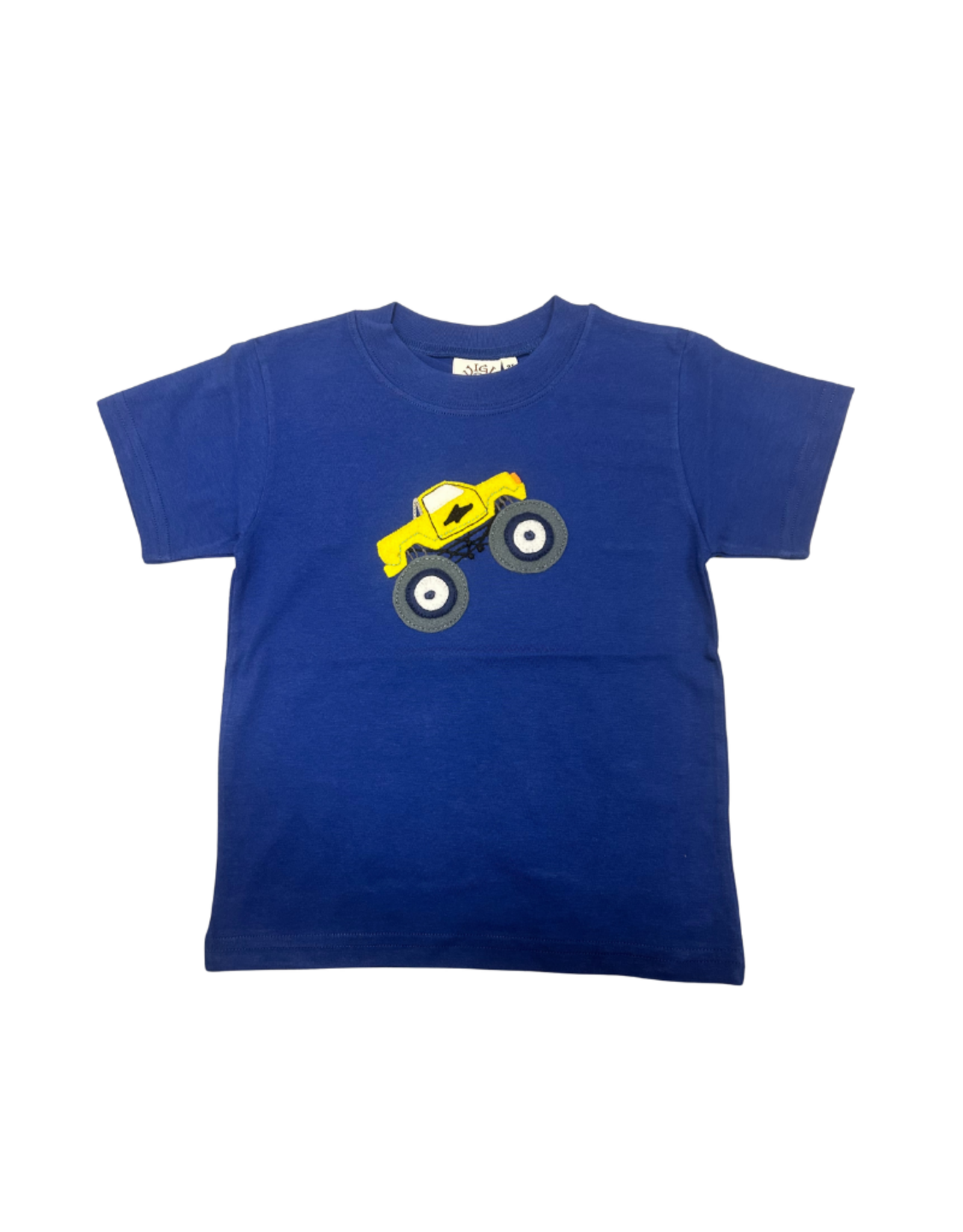 Luigi Royal Blue Shirt with Monster Truck Applique