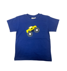 Luigi Royal Blue Shirt with Monster Truck Applique