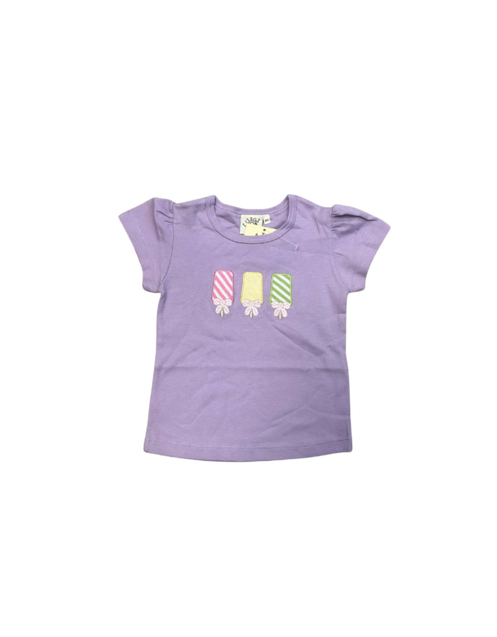 Luigi Lavender Popsicle Applique Shirt