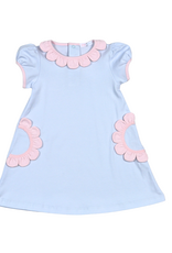 Baby Loren Patti Blue Pima Dress