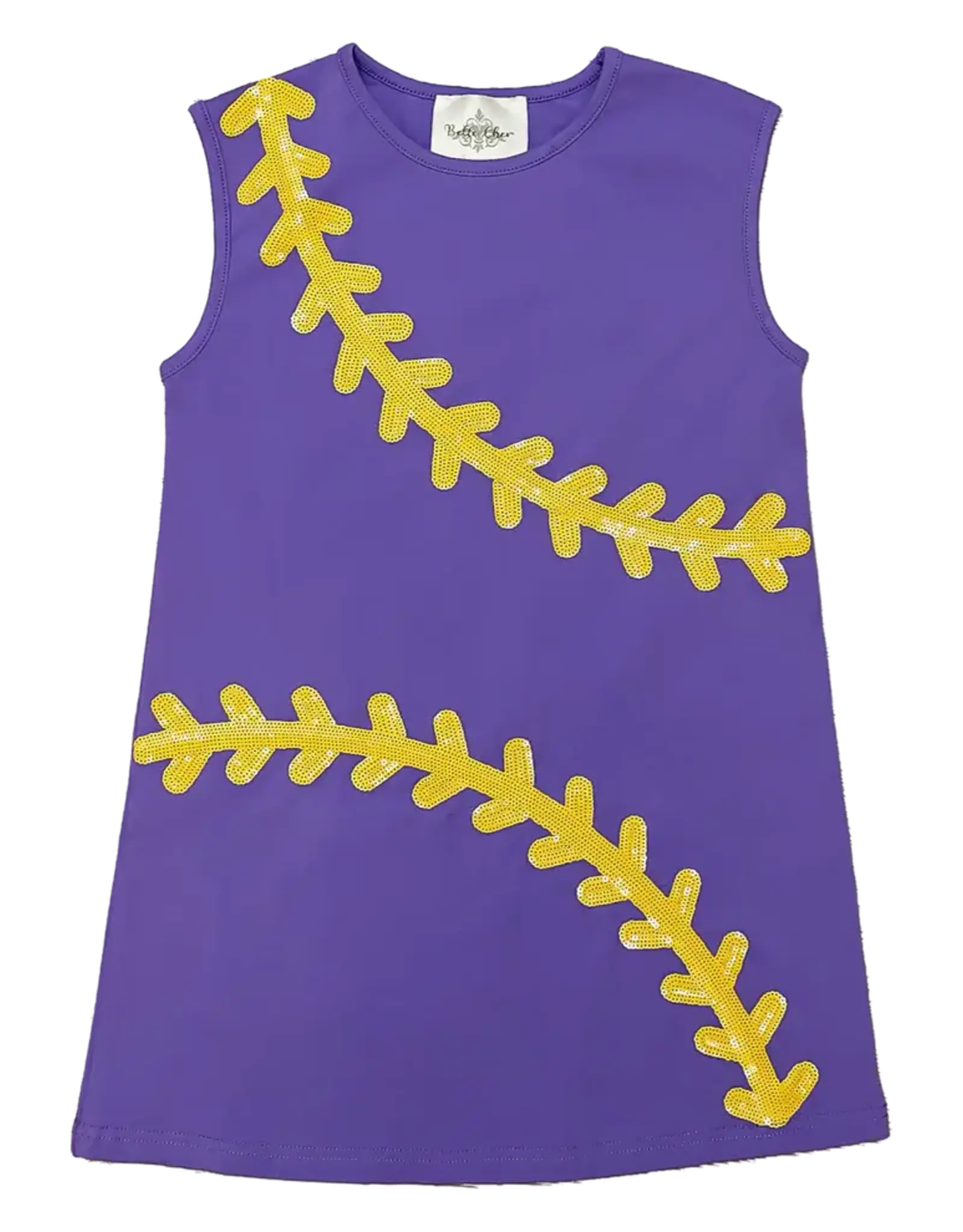 Belle Cher Baseball Purple Dress