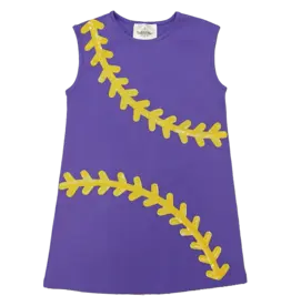 Belle Cher Baseball Purple Dress