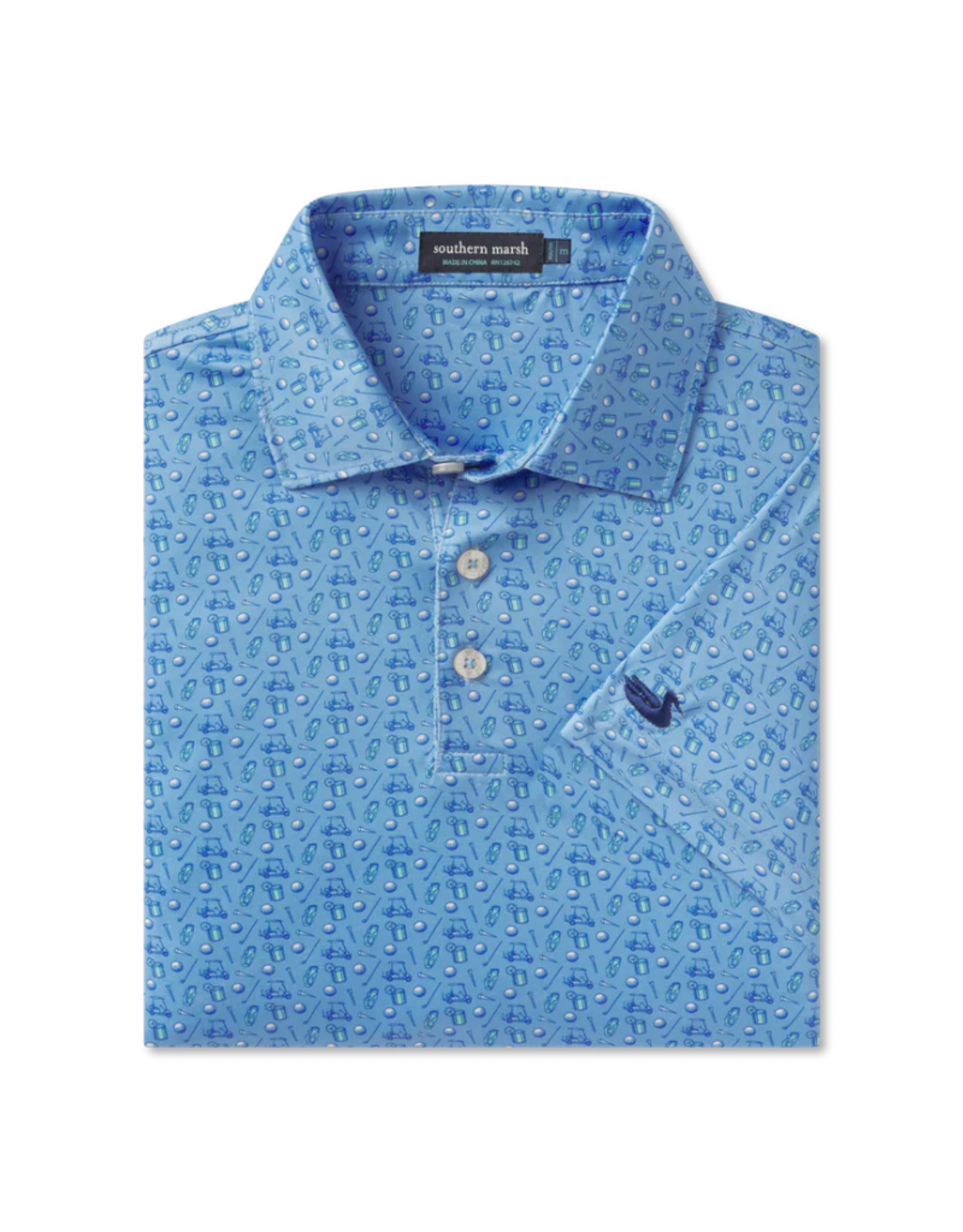 Southern Marsh Youth Flyline Performance Polo, Cart Path Only