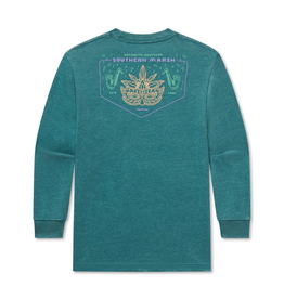 Southern Marsh Youth LS Seawash Tee, Mardi Gras Mambo Purple